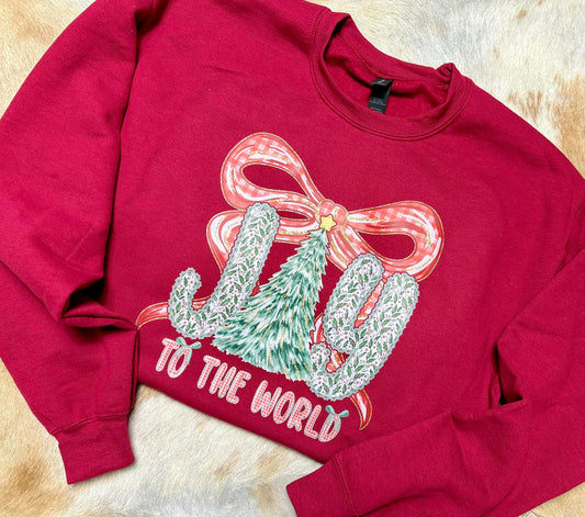 Joy To The World Sweatshirt- Gildan