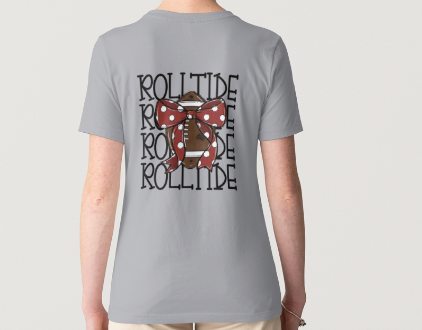 Roll Tide Front Pocket With Back Design