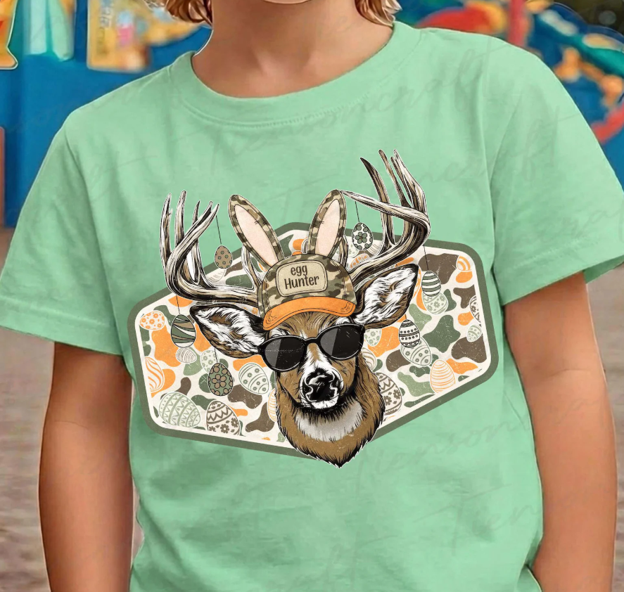 Youth Egg Hunter Buck Graphic Tee