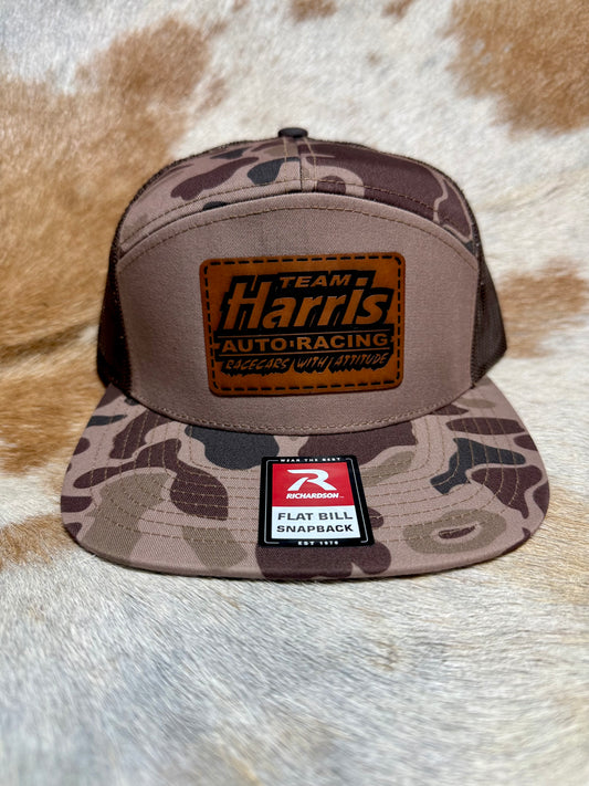Richardson Camo Flat Bill- Team Harris Hat