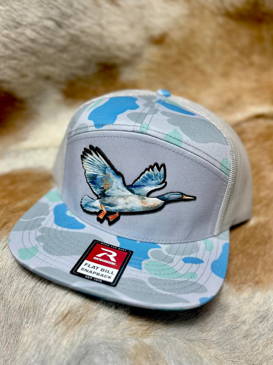 Richardson Blue and Gray with Flying Duck Patch