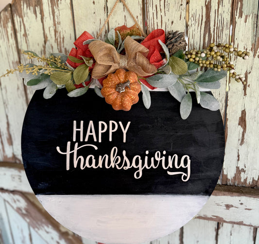 Happy Thanksgiving - Door Hanger