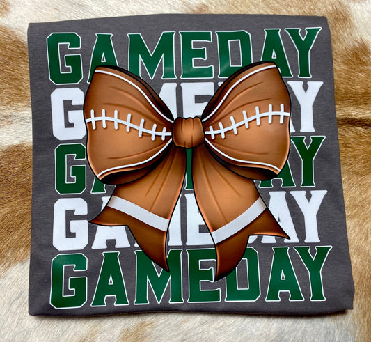 Green and White Game Day T-Shirt