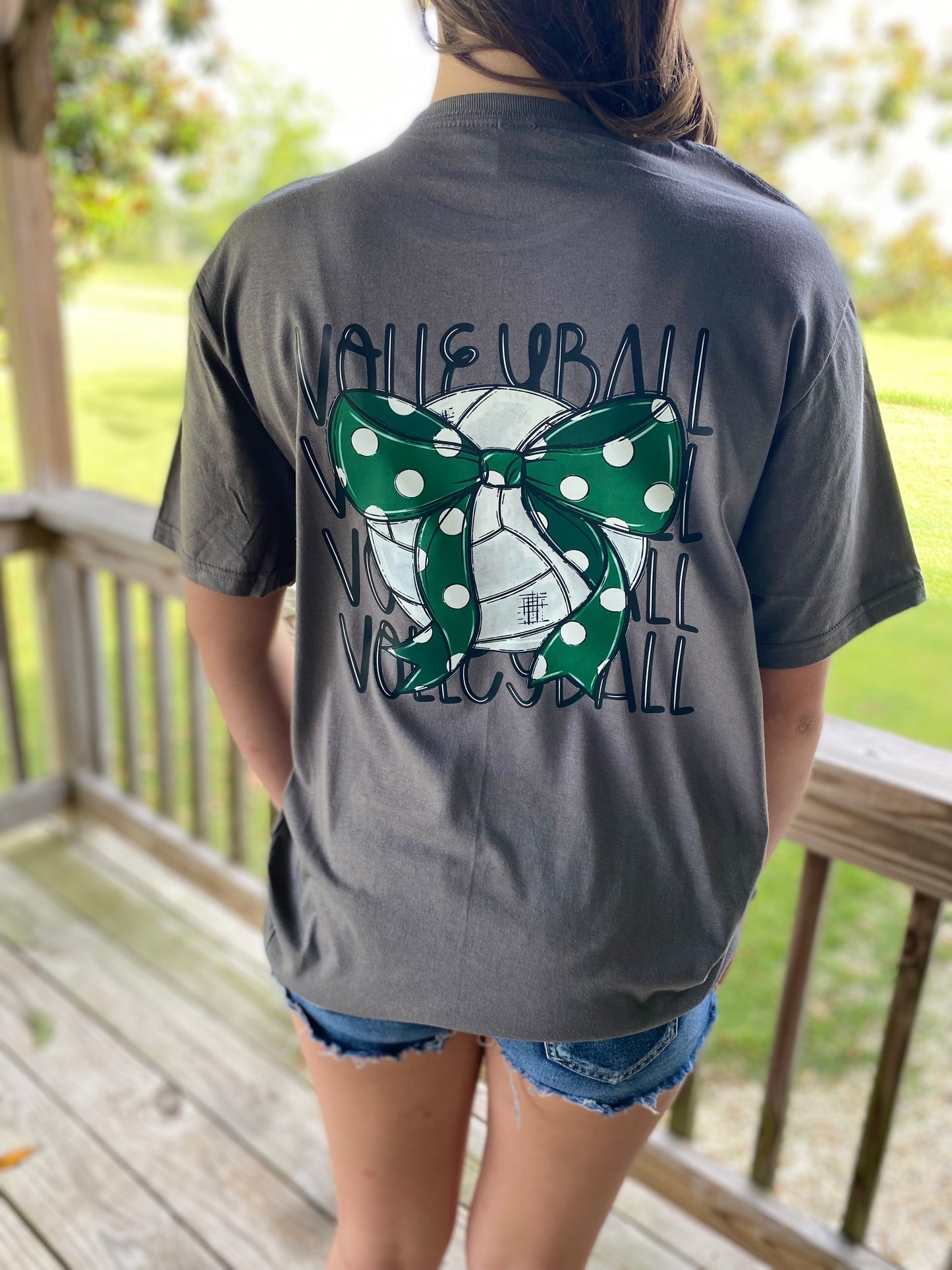 Hurricanes Volleyball Front & Back Design T-Shirt