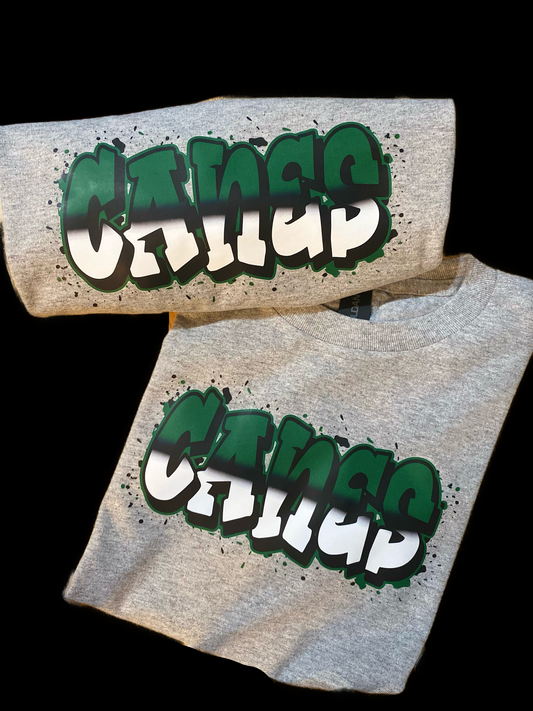 Canes Green and White Design Sweatshirt