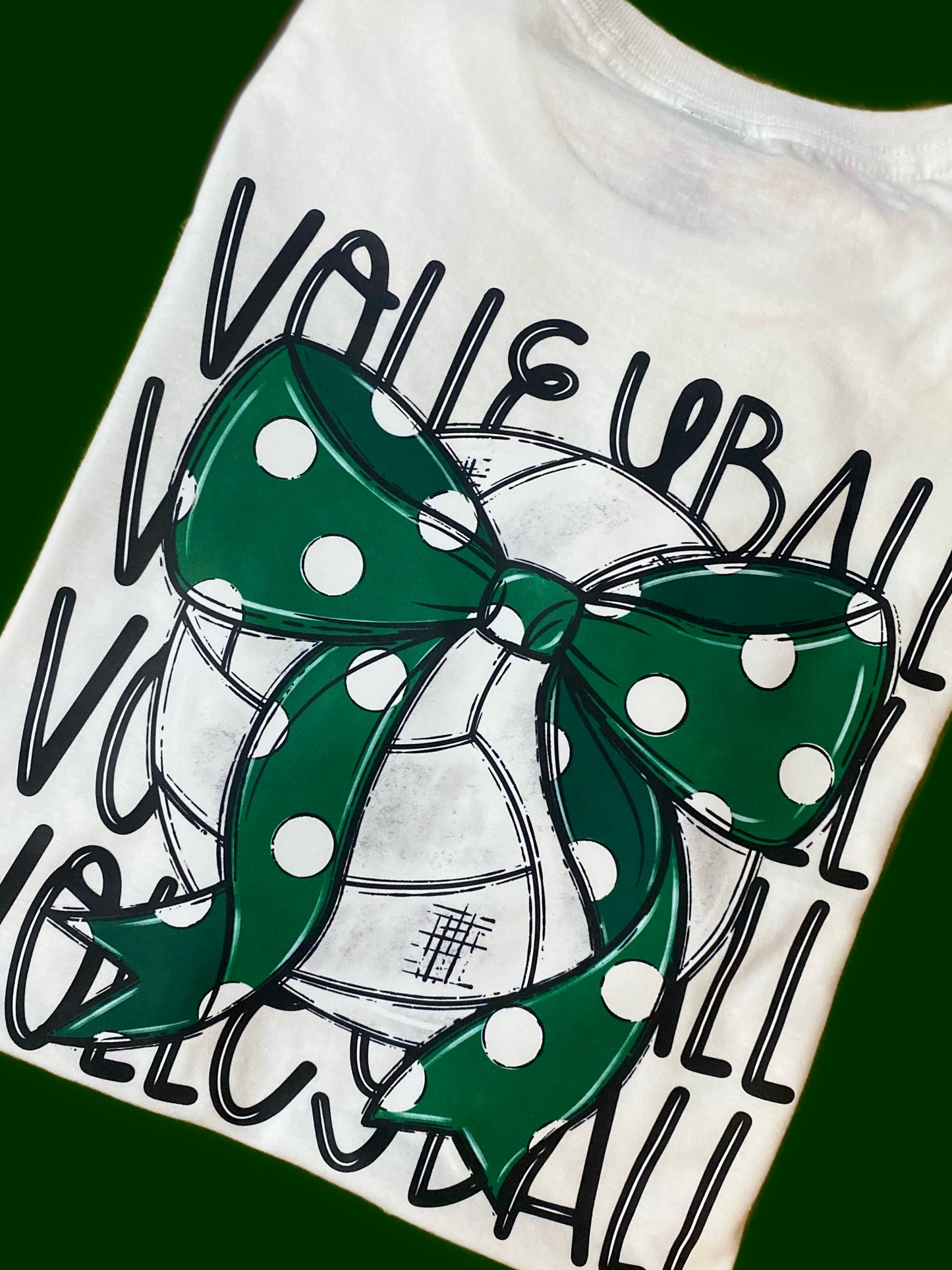 Hurricanes Volleyball Front & Back Design T-Shirt