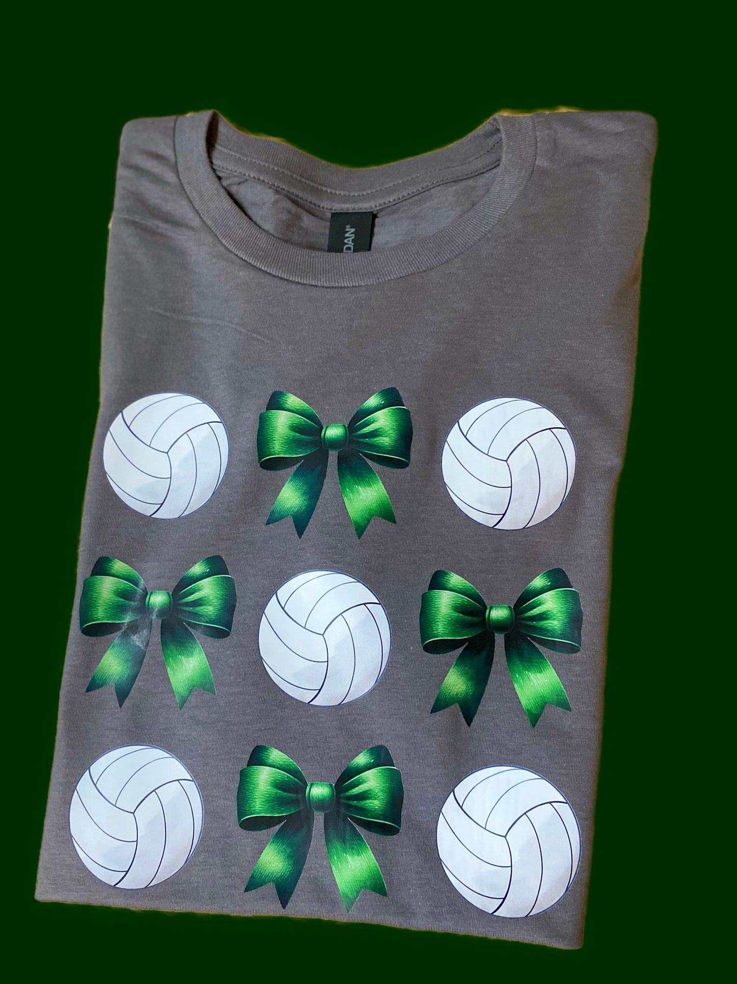 Volleyball With Bow Design T-Shirt