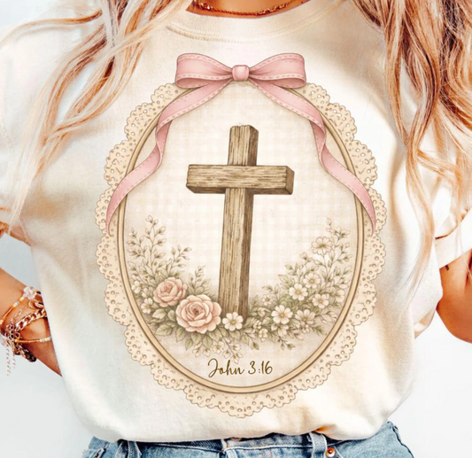 Vintage Cross “John 3:16” Graphic Tee