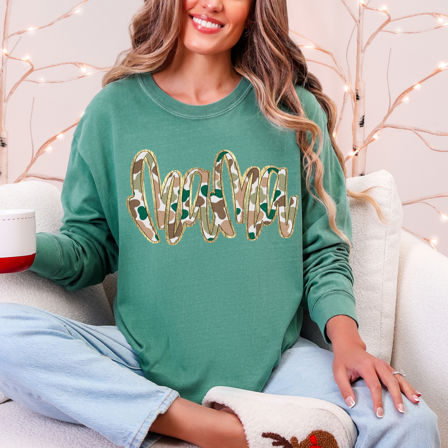 Comfort Colors Long Sleeve Mama Tee